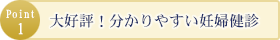 大好評！分かりやすい妊婦健診